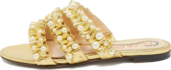 Pre-Owned Strappy Flat Sandals