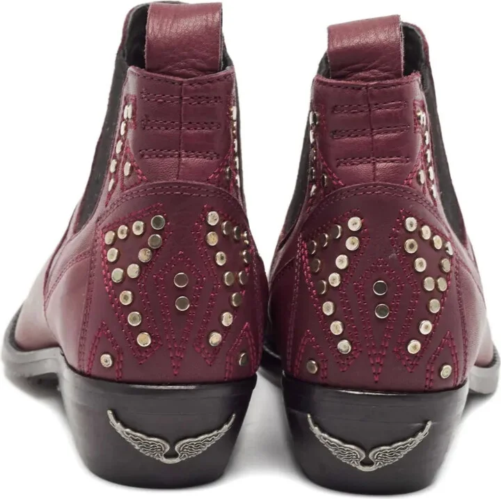 Pre-Owned Studded Ankle Boots - Image 3