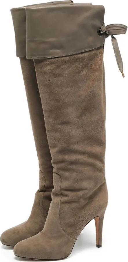 Pre-Owned Suede Ankle Boots - Image 3