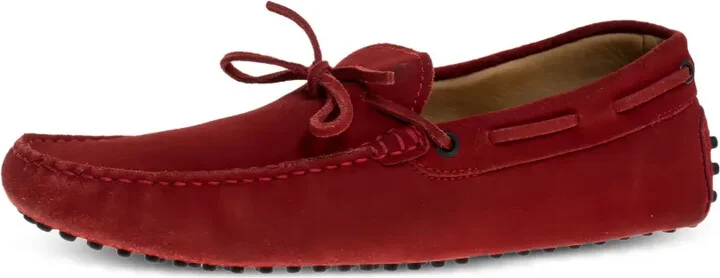 Pre-owned suede loafers - Image 2