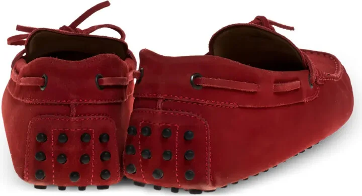 Pre-owned suede loafers - Image 4