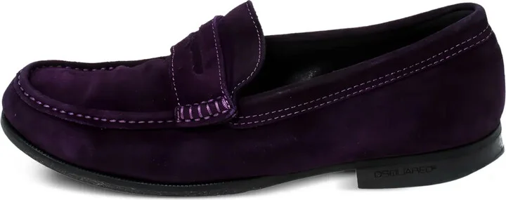 Pre-Owned Suede Loafers