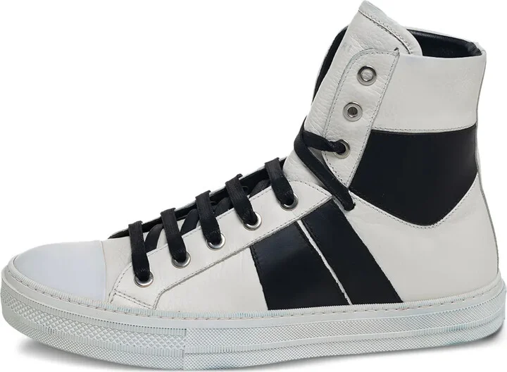 pre-owned Sunset high-top leather sneakers