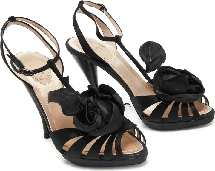 pre-owned T-bar strappy sandals - Image 2