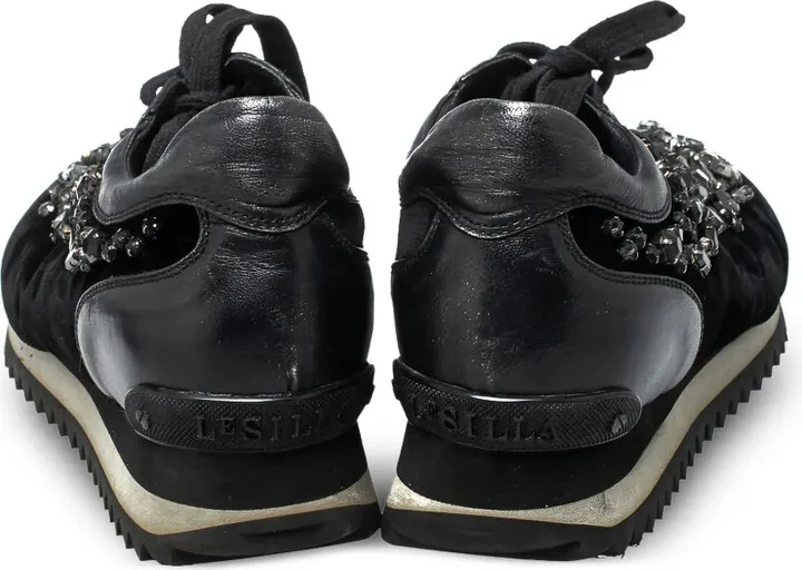 Pre-Owned Velvet Crystal Sneakers - Image 3