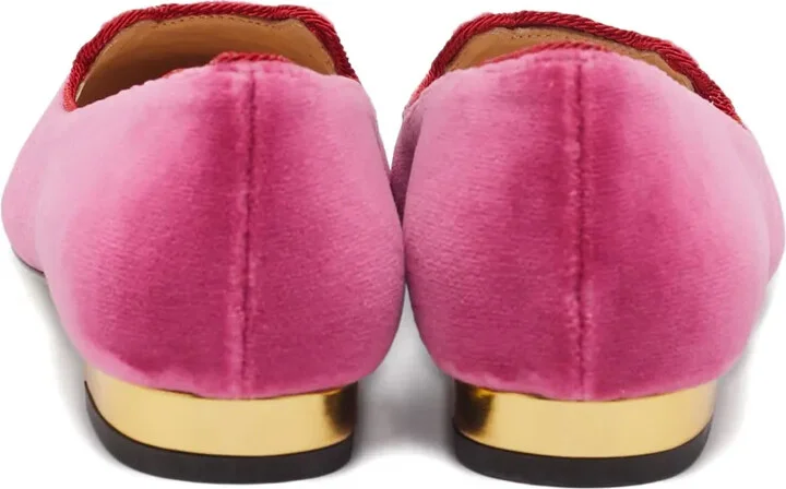 Pre-owned velvet loafers - Image 3