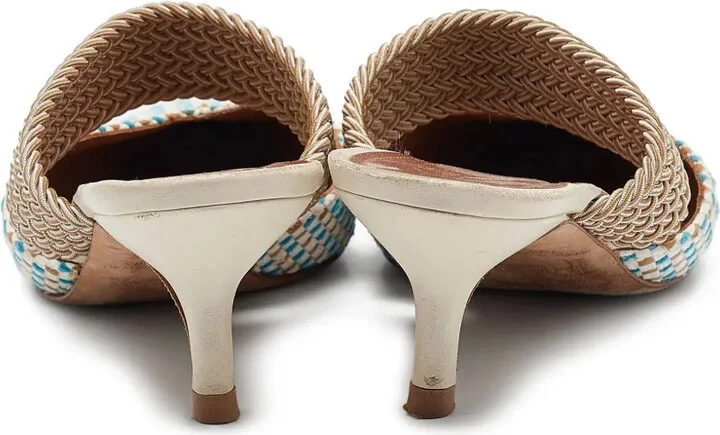 Pre-owned woven strap mules - Image 3