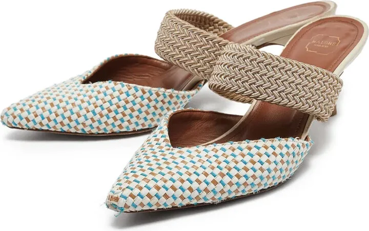 Pre-owned woven strap mules - Image 4
