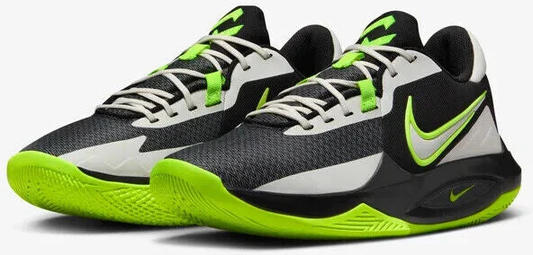 Precision 6 DD9535-009 Sneaker Mens Black Volt Herringbone Basketball Shoes