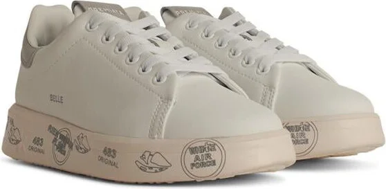 Premiata 'Belle' White Leather Sneakers - Image 2