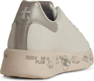 Premiata 'Belle' White Leather Sneakers - Image 3