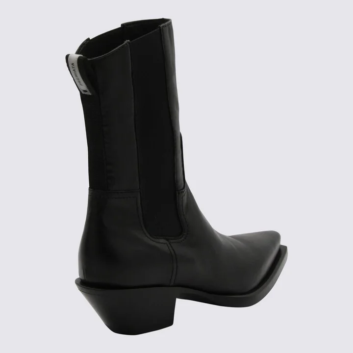 Premiata Black Leather Texas Chite Boots - Image 2
