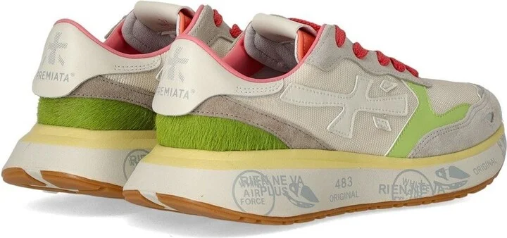 Premiata 'Lauryn' Multicolor Leather Blend Sneakers - Image 4