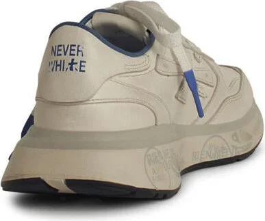 Premiata 'Lauryn' White Leather Sneakers - Image 3