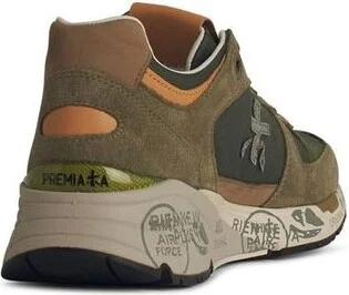 Premiata 'Mase' Green Leather Sneakers - Image 5
