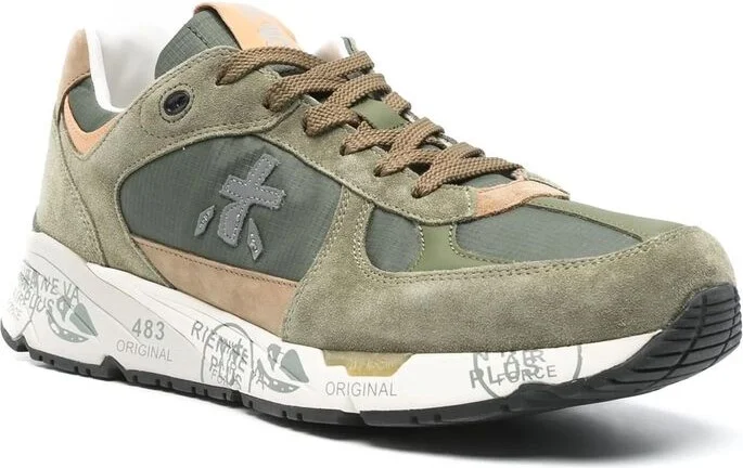 Premiata 'Mase' Green Leather Sneakers - Image 6