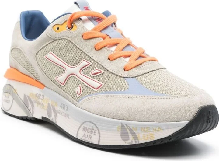 Premiata 'Moerun' Grey Leather Sneakers - Image 8
