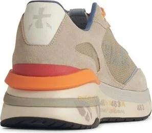 Premiata 'Moerun' Grey Leather Sneakers - Image 9