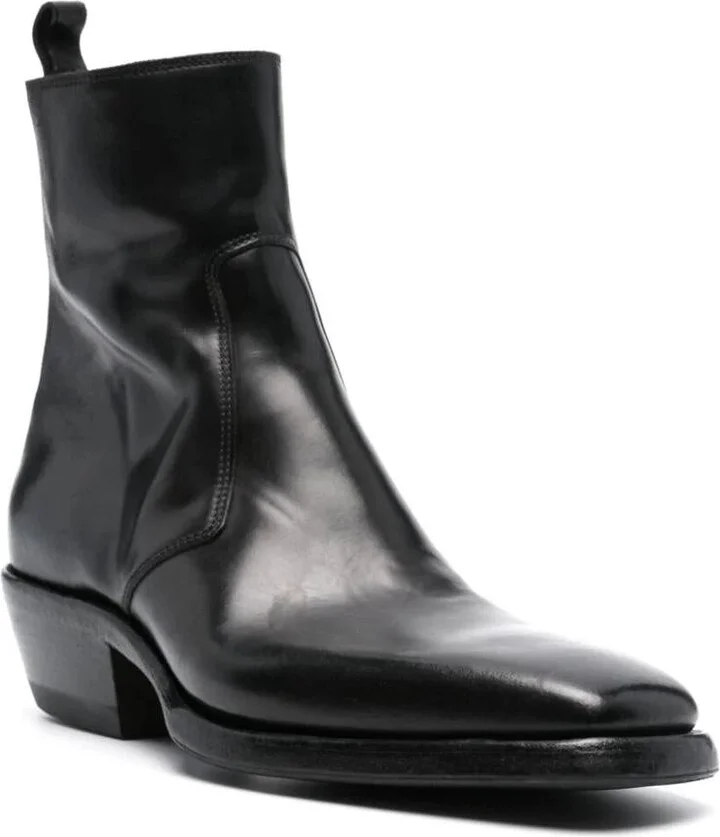 Premiata Soldier Side Zip Texan Boots Shoes - Image 2