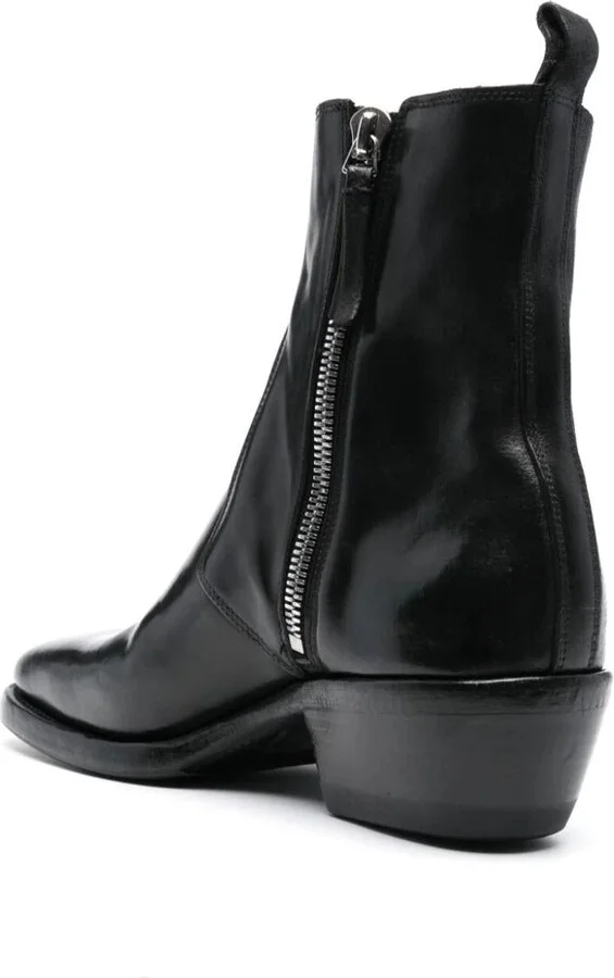 Premiata Soldier Side Zip Texan Boots Shoes - Image 3