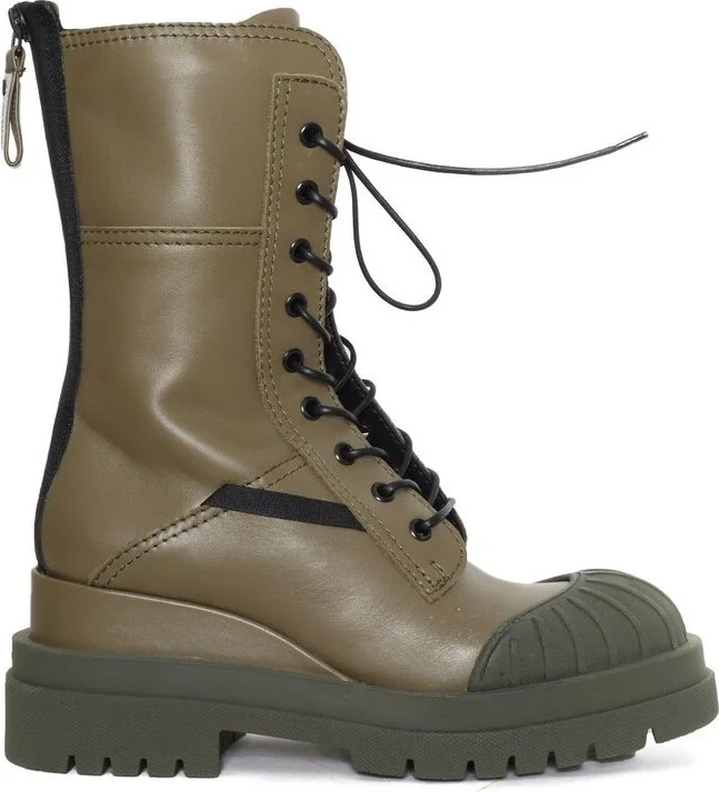 Premiata Yukon Round Toe Lace-Up Boots