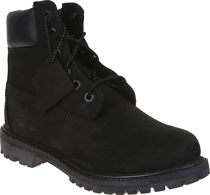 Premium 6 Inch Lace Up Waterproof Boot Black - Image 2
