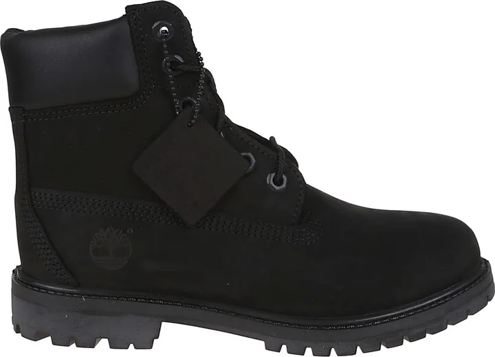 Premium 6 Inch Lace Up Waterproof Boot Black