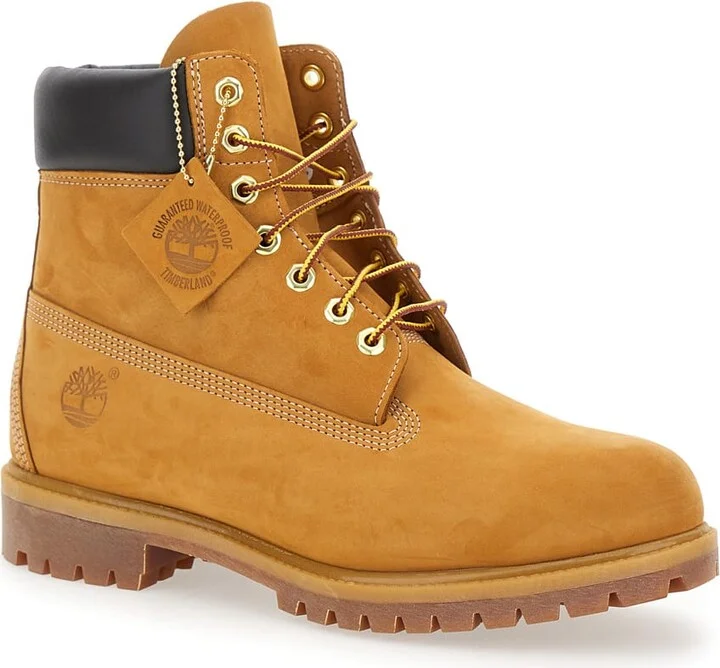'premium' Beige Ankle Boots With Embossed Logo On The Side And Front Lace-up Closure In Leather Man - Image 2