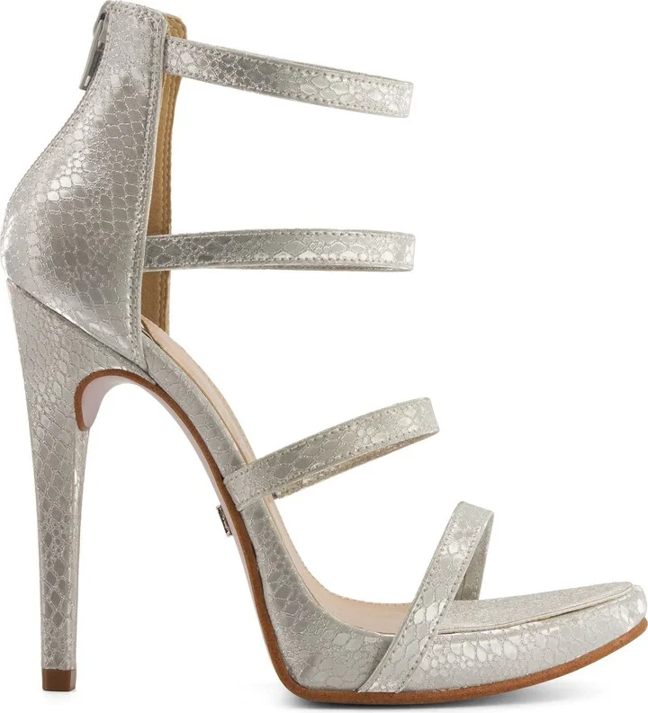 Premium Bright Silver High Heels Stiletto