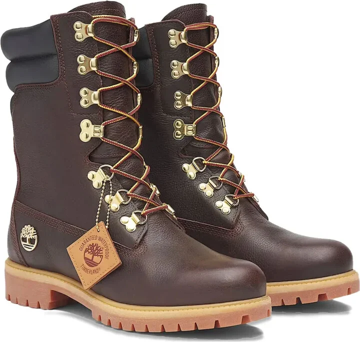 Premium Tall Lace Up Waterproof "Brown" boots - Image 2