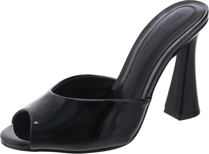 Presecco Womens Padded Insole Patent Leather Slide