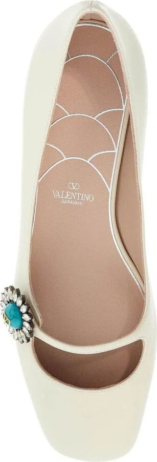 Preshoes Embellished Square Toe Ballet Flats - Image 4