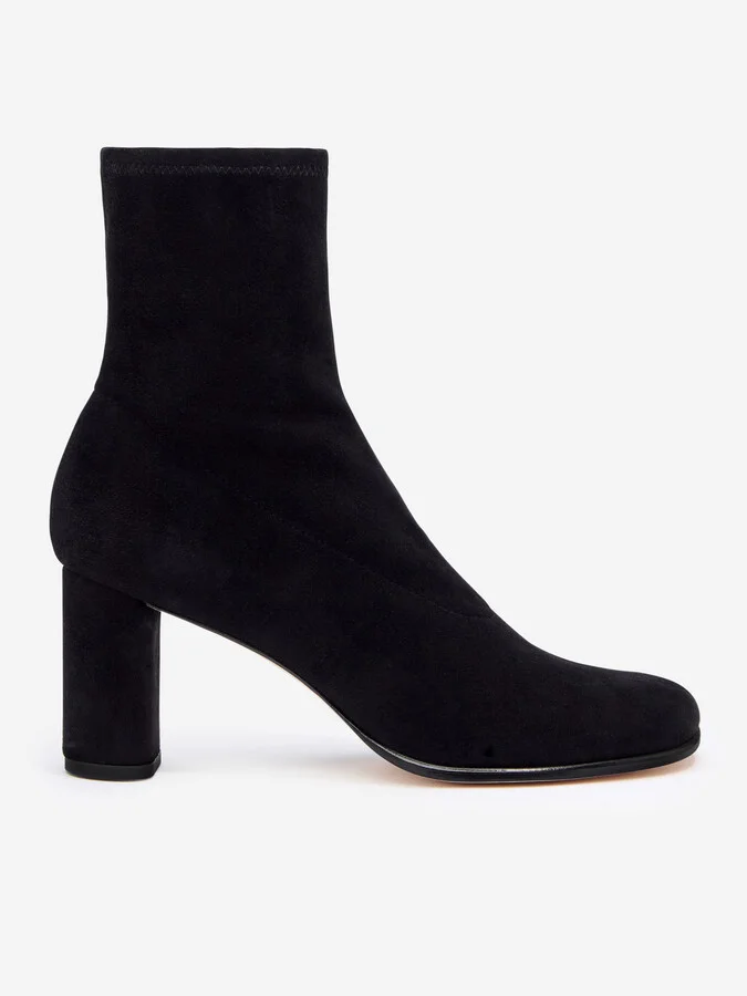 Black Stretch Suede