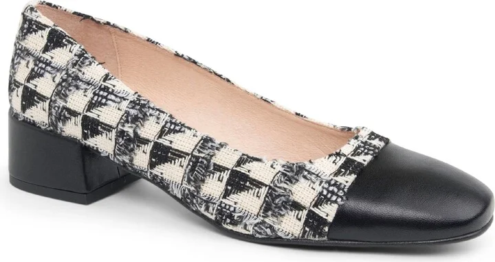 Preston Tweed Cap Toe Pump