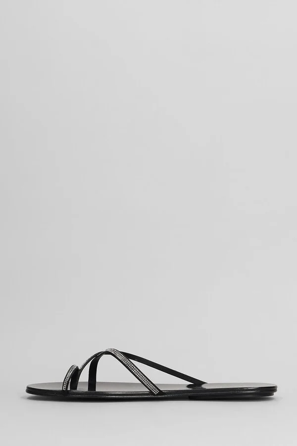 Pretty Flats In Black Leather - Image 3