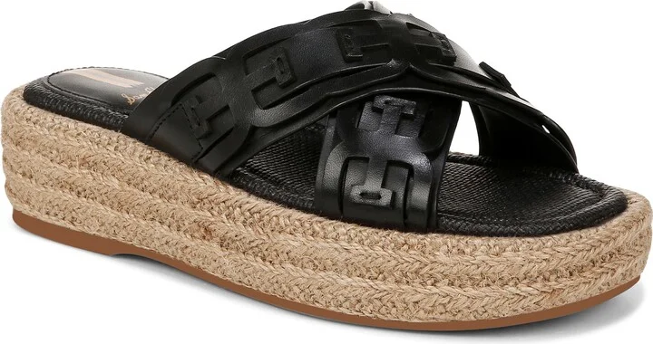 Pria Espadrille Platform Wedge Slide Sandal