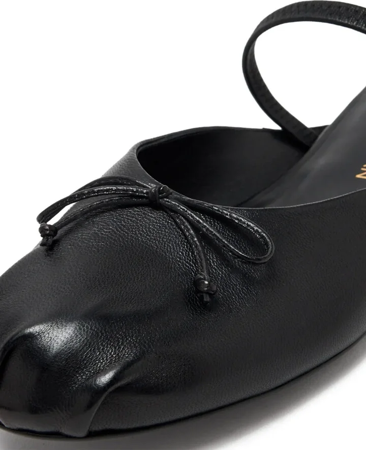Prima bow-detail leather mules - Image 4