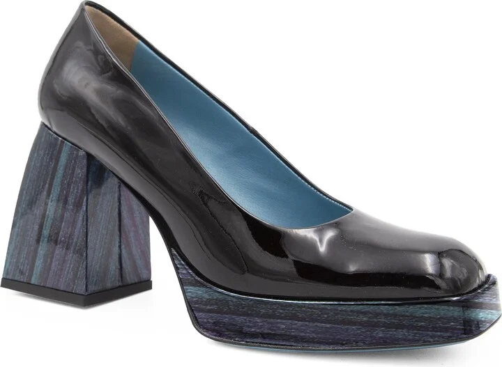 Prima Pump Black Vernice Sky - Image 3