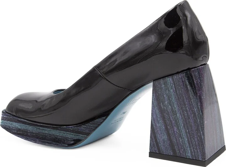 Prima Pump Black Vernice Sky - Image 5