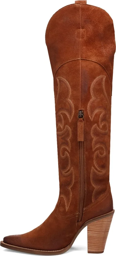 Primadonna Pointed Toe Over the Knee Western Boot - Image 7