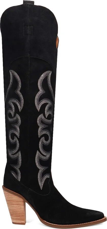 Primadonna Pointed Toe Over the Knee Western Boot - Image 9