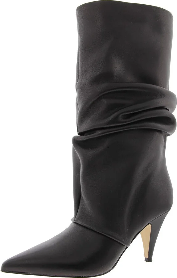 Primer Womens Leather Slouchy Mid-Calf Boots