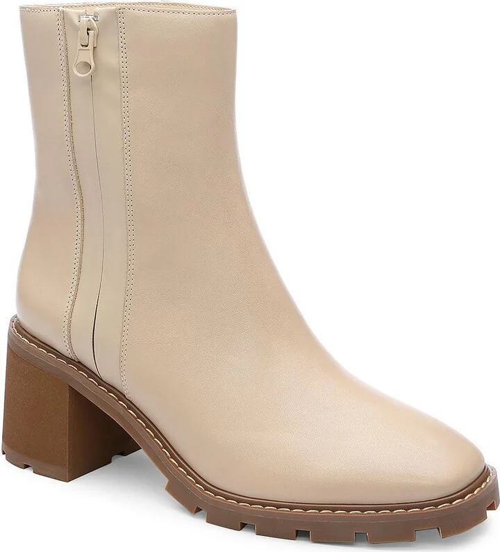 Primetime Womens Leather High Heel Booties