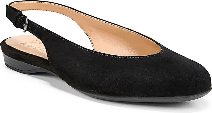 Primo Womens Suede Ankle Strap Slingback Heels
