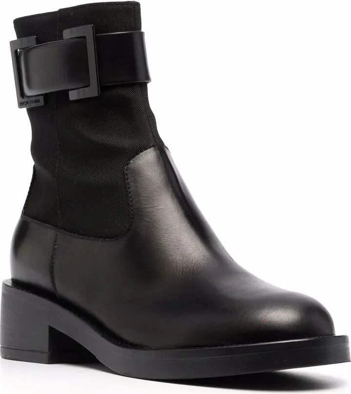 Prince buckle-strap leather boots - Image 2