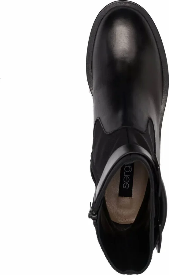 Prince buckle-strap leather boots - Image 4
