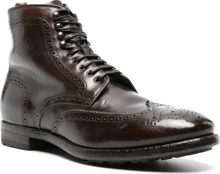 Prince perforated leather boots - Image 2