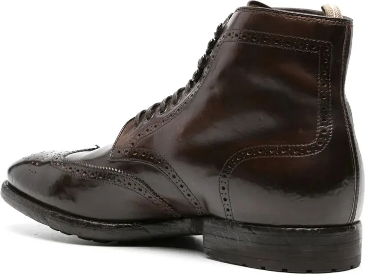 Prince perforated leather boots - Image 3