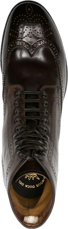 Prince perforated leather boots - Image 4