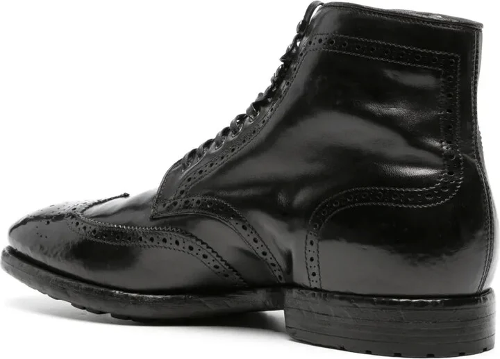 Prince perforated leather boots - Image 3